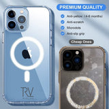 Rvelon iPhone 12/iPhone 12 Pro Skal TPU MagSafe Transparent