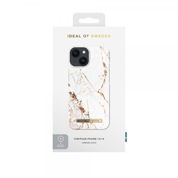Ideal of Sweden iPhone 13/14/15/16e/17e Skal Fashion Case MagSafe Carrara Gold
