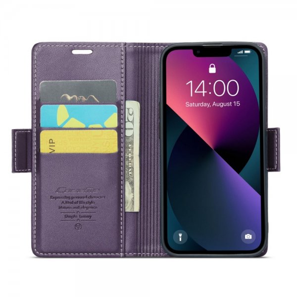 CaseMe iPhone 13 Fodral 023 Series Lila