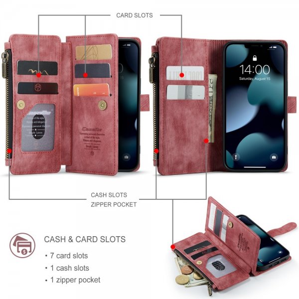 CaseMe iPhone 13 Fodral C30 Series Röd