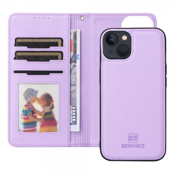 Betopnice iPhone 13 Fodral med Löstagbart Skal 005 Lila