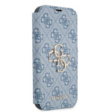 Guess iPhone 13 Fodral Metal Logo Blå