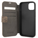 Guess iPhone 13 Fodral Metal Logo Brun