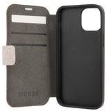 Guess iPhone 13 Fodral Metal Logo Rosa