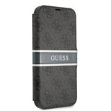 Guess iPhone 13 Fodral Printed Stripe Grå