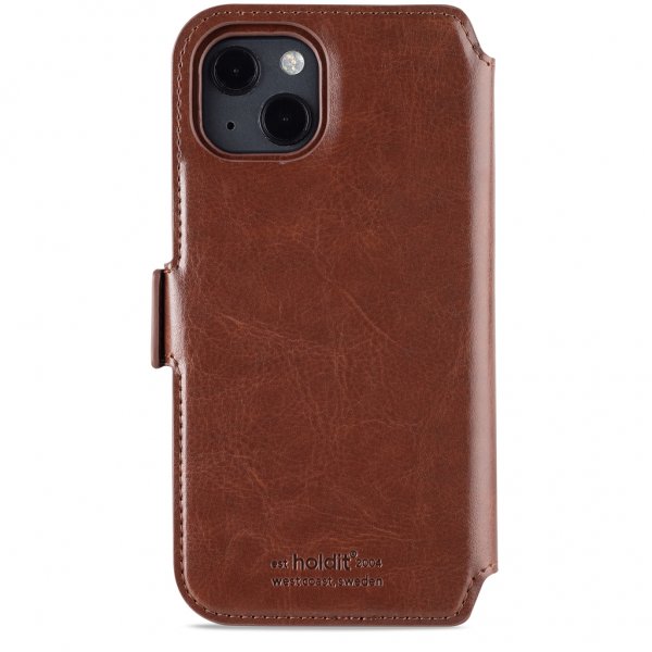 holdit iPhone 13 Fodral Wallet Case Magnet Berlin Dark Brown