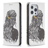 iPhone 13 Pro Fodral Flip Motiv Kvinna