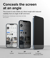 Ringke iPhone 13/iPhone 13 Pro/iPhone 14 Skärmskydd Privacy Glass