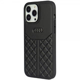 Audi iPhone 13/iPhone 13 Pro Skal Genuine Leather Case Svart