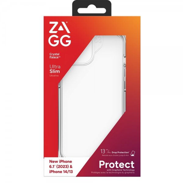 ZAGG iPhone 13/iPhone 14/iPhone 15 Skal Crystal Palace Transparent