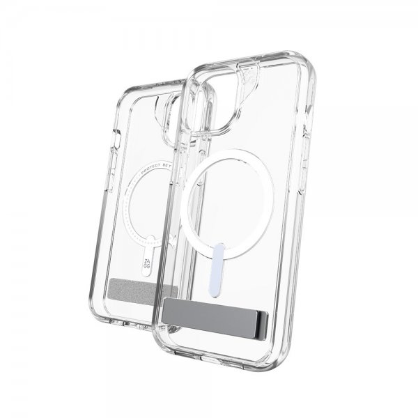 ZAGG iPhone 13/iPhone 14/iPhone 15 Skal Crystal Palace Snap Kickstand Clear
