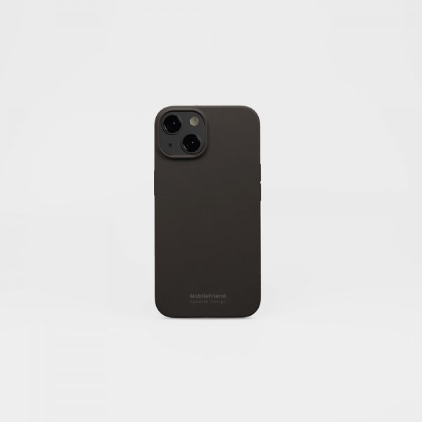 MobileFriend iPhone 13/iPhone 14/iPhone 15 Skal Silikon Svart