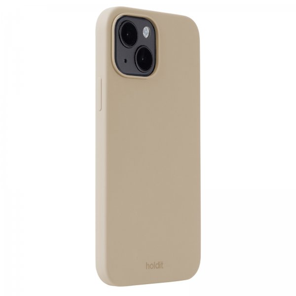 holdit iPhone 13/iPhone 14 Skal Silikon Latte Beige