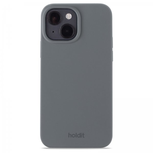 holdit iPhone 13/iPhone 14 Skal Silikon Space Gray