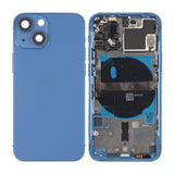 iPhone 13 Mini Baksida Komplett Med Smådelar - Blå