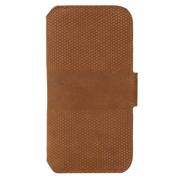 Krusell iPhone 13 Mini Fodral Leather PhoneWallet Cognac