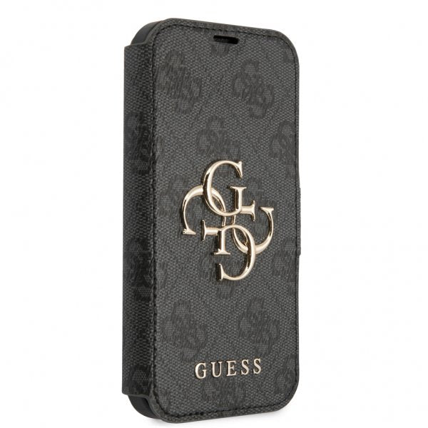 Guess iPhone 13 Mini Fodral Metal Logo Grå