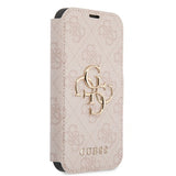 Guess iPhone 13 Mini Fodral Metal Logo Rosa
