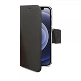 Celly iPhone 13 Mini Fodral Wally Wallet Case Svart