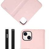 Rvelon iPhone 13 Mini Fodral Äkta Läder Rosa