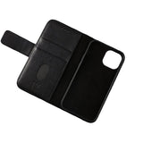 Rvelon iPhone 13 Mini Fodral Äkta Läder Svart