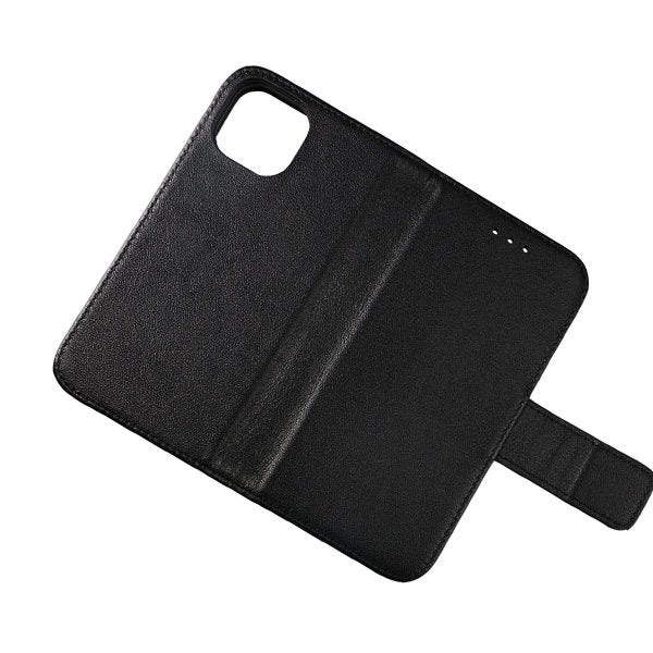Rvelon iPhone 13 Mini Fodral Äkta Läder Svart