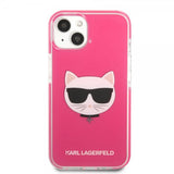 Karl Lagerfeld iPhone 13 Mini Skal Choupette Fuchsia