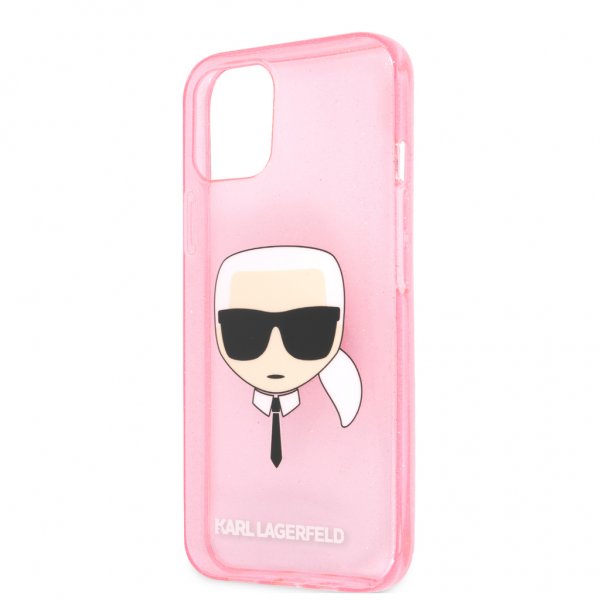 Karl Lagerfeld iPhone 13 Mini Skal Full Glitter Rosa