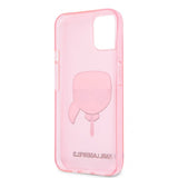 Karl Lagerfeld iPhone 13 Mini Skal Full Glitter Rosa