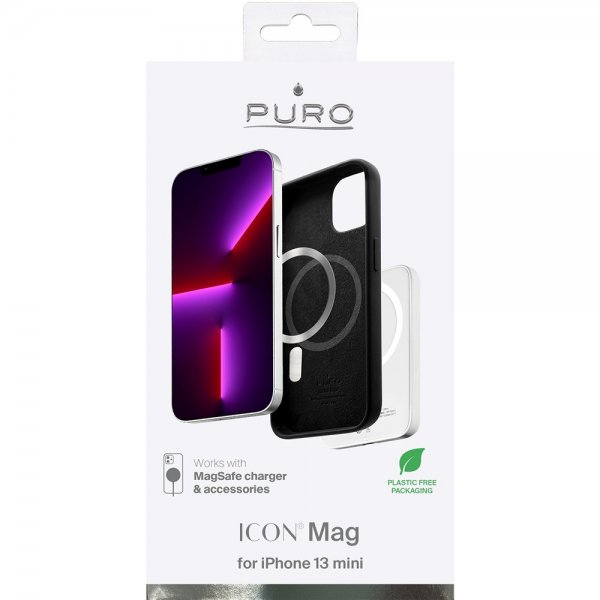 Puro iPhone 13 Mini Skal ICON Mag Svart