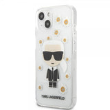 Karl Lagerfeld iPhone 13 Mini Skal Iconic Flower Transparent