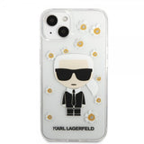 Karl Lagerfeld iPhone 13 Mini Skal Iconic Flower Transparent