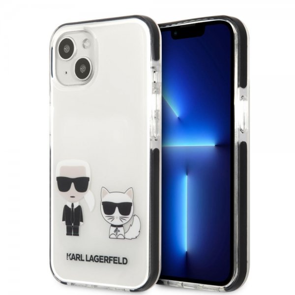 Karl Lagerfeld iPhone 13 Mini Skal Karl & Choupette Vit