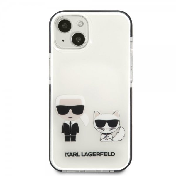 Karl Lagerfeld iPhone 13 Mini Skal Karl & Choupette Vit