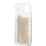 Guess iPhone 13 Mini Skal Liquid Glitter Guld