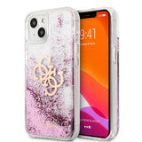 Guess iPhone 13 Mini Skal Liquid Glitter Rosa