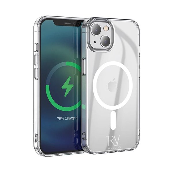 Rvelon iPhone 13 Mini Skal TPU MagSafe Transparent