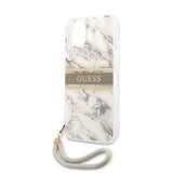 Guess iPhone 13 Mini Skal Marble Design Stripe Grå