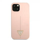 Guess iPhone 13 Mini Skal Metal Triangle Rosa