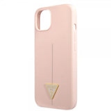 Guess iPhone 13 Mini Skal Metal Triangle Rosa