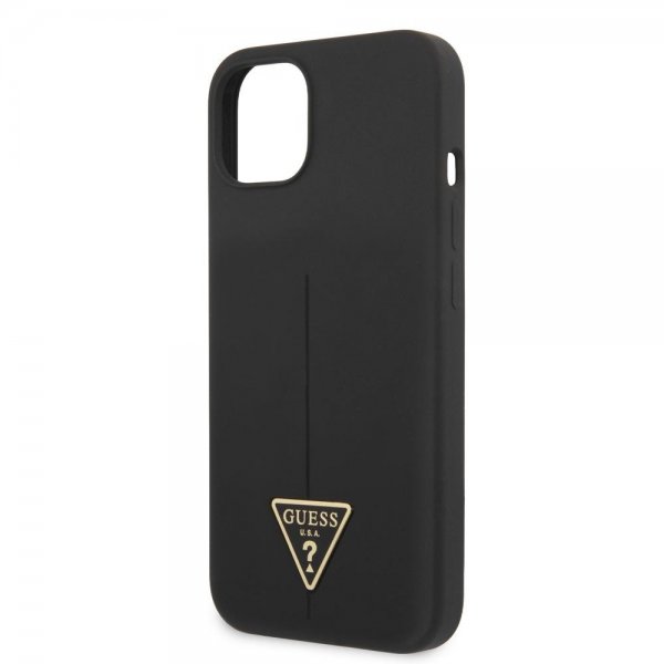Guess iPhone 13 Mini Skal Metal Triangle Svart