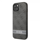 Guess iPhone 13 Mini Skal Printed Stripe Bottom Grå