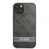 Guess iPhone 13 Mini Skal Printed Stripe Bottom Grå