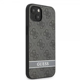 Guess iPhone 13 Mini Skal Printed Stripe Bottom Grå