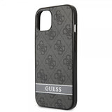 Guess iPhone 13 Mini Skal Printed Stripe Bottom Grå