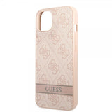 Guess iPhone 13 Mini Skal Printed Stripe Bottom Rosa