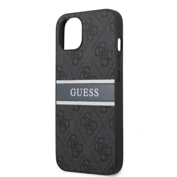 Guess iPhone 13 Mini Skal Printed Stripe Grå