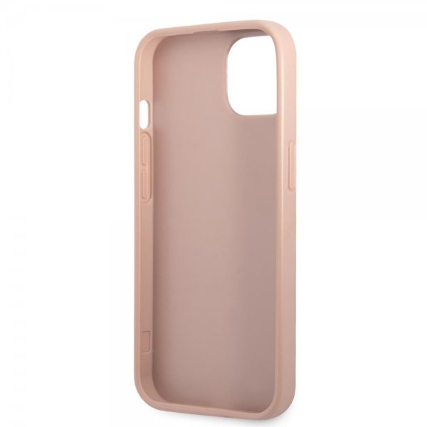 Guess iPhone 13 Mini Skal Saffiano Double Cardslot Rosa