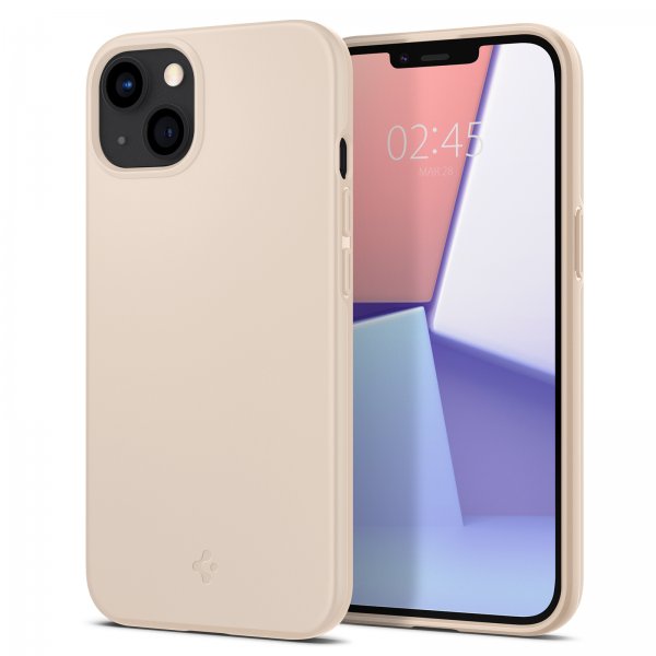 Spigen iPhone 13 Mini Skal Thin Fit Sand Beige