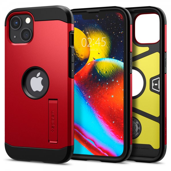 Spigen iPhone 13 Mini Skal Tough Armor Röd